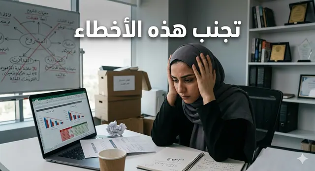 أخطاء شائعة يقع فيها رواد الأعمال وكيف تتجنبها