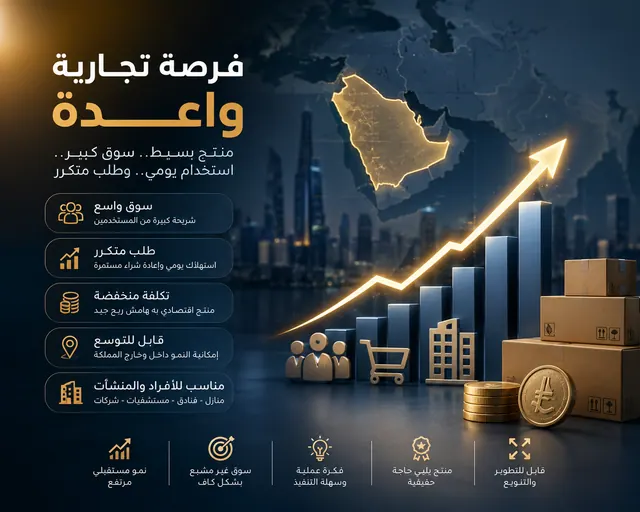 فكرة بسيطة.. في سوق ضخم ومتكرر الشراء