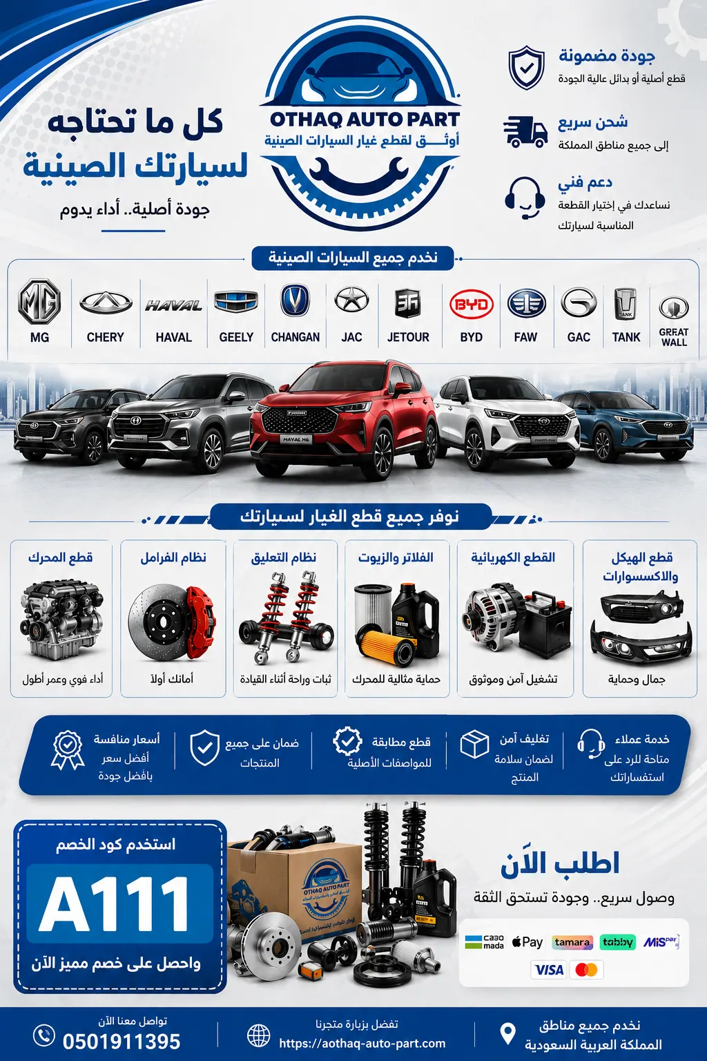 قطع غيار لجميع السيارات الصينية في بوابة البيع و الشراء
